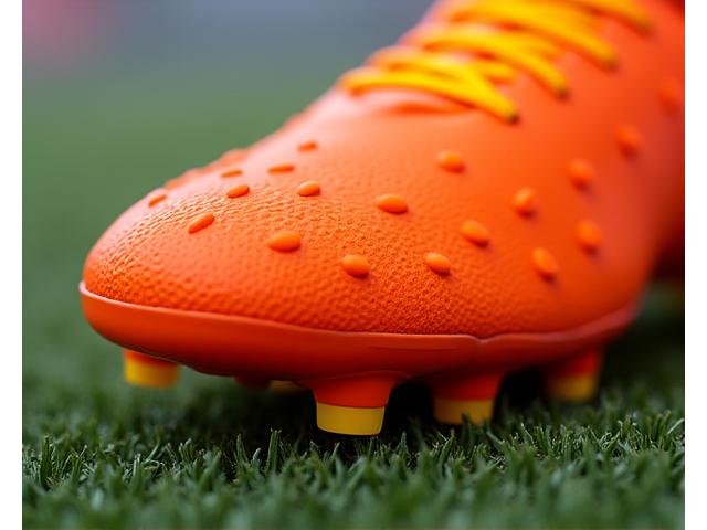 Kunstrasenfußballschuhe mit vielen kleinen Noppen auf der Sohle