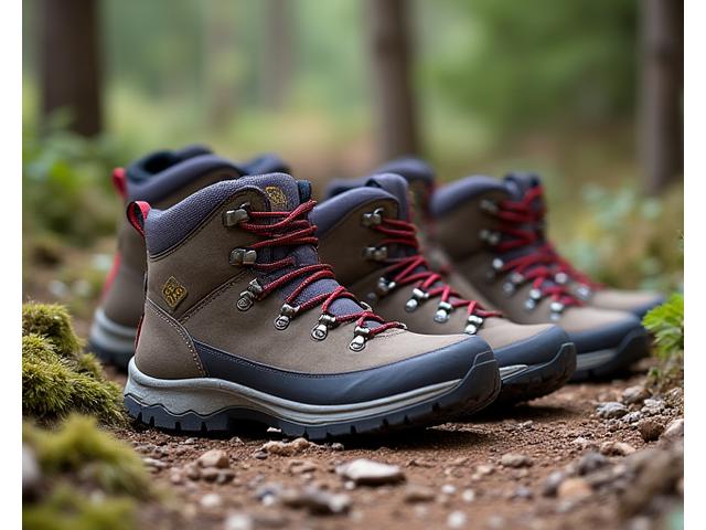 Auswahl verschiedener Wanderschuhe für unterschiedliches Gelände