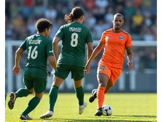 Fußballspieler im Spiel